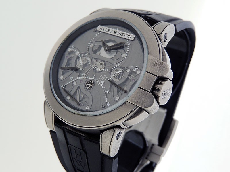 Harry Winston Ocean Triple Retrograde Chronograph Zalium 400/MCR-A44ZA Sport Model Retail $36,200