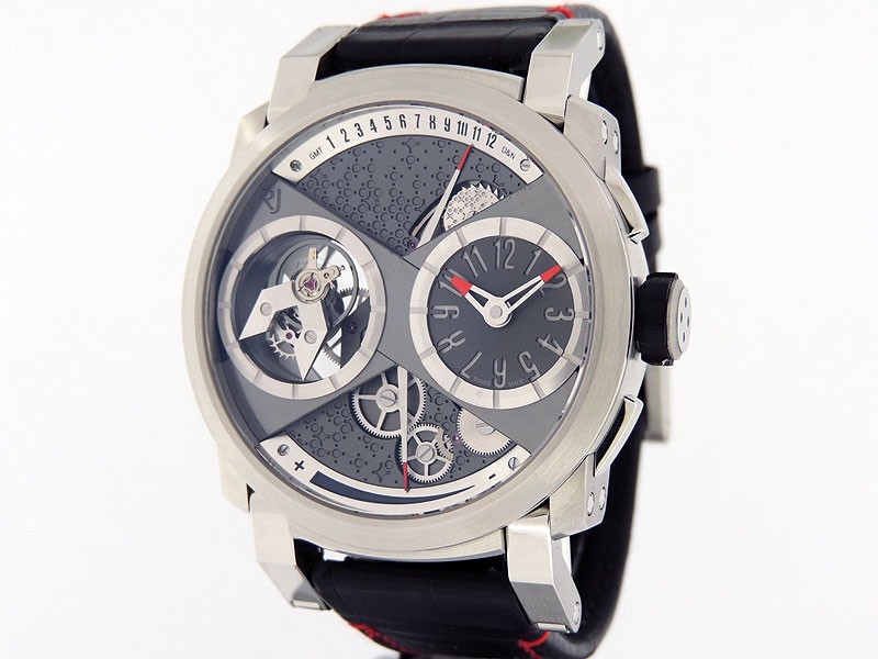 Romain Jerome Moon Orbiter GMT RJ.M.TO.MO.011.01 LTD 25pc Case Metal containing fragments of Apollo 11 Retail $120,950 NEW