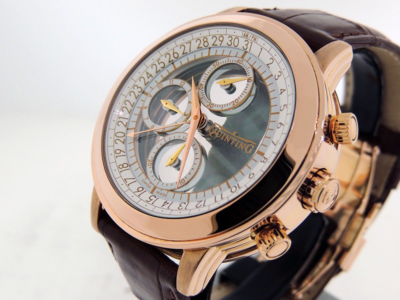Quinting  Mysterious Chronograph   18k Rose Gold  QRG43 Electro-mechanical Retail $40,000 