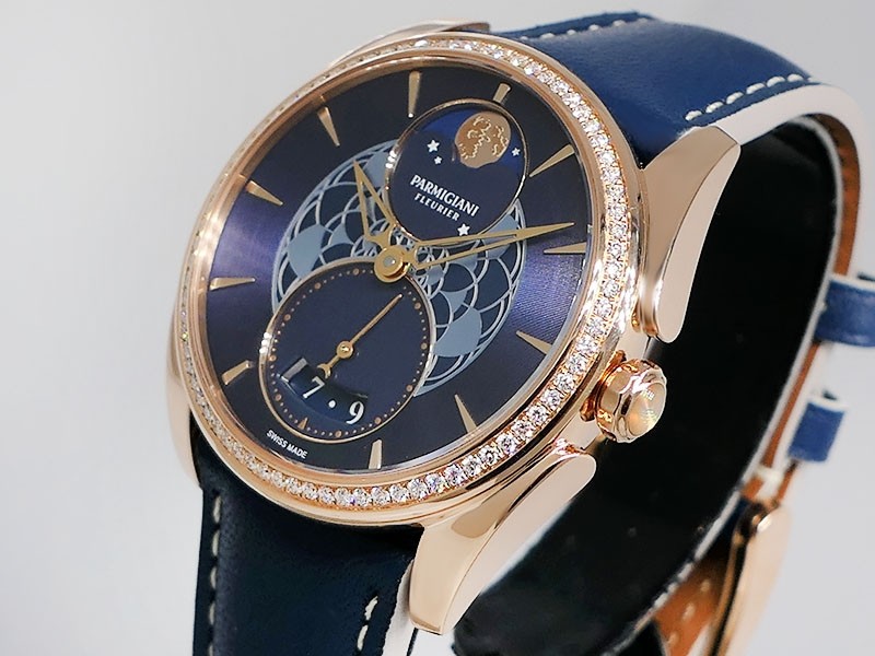 Parmigiani Fleurier Tonda Metropolitaine Selene Lady's PFC283-1062500-xc2521 18k Rose Gold Retail $34,600 NEW 