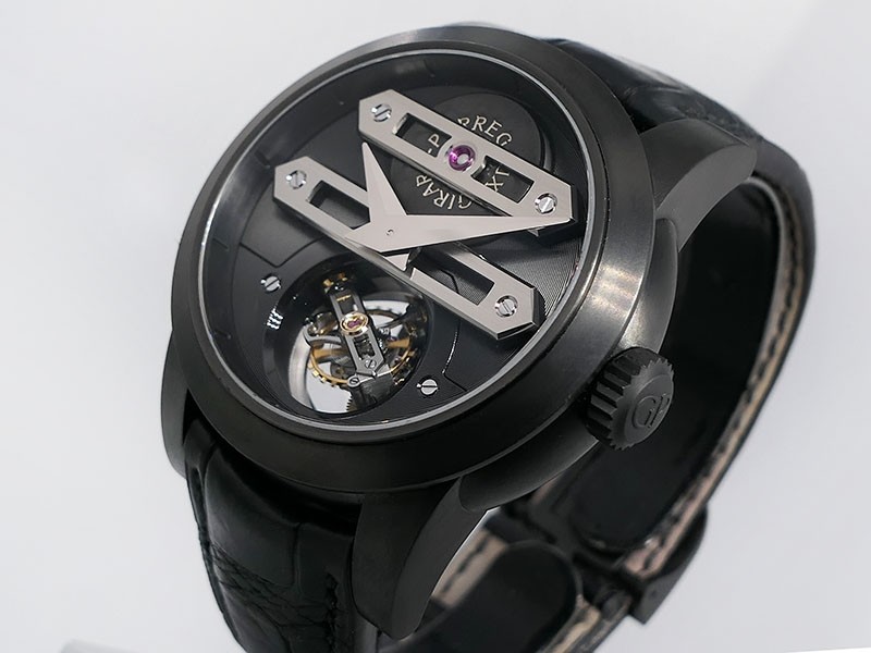 Girard Perregaux Bi-Axial Tourbillon 99810-24-000-BA6A Titanium/ADLC "Iconic in Design" with 2 Bridges LTD to 8 Pieces Retail $485,000 LN