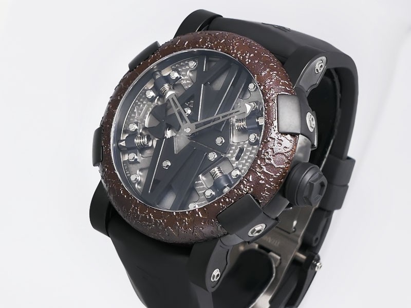 Romain Jerome Titanic-DNA Steampunk Black PVD-Coated Stainless Steel RJ.T.AU.SP.002.01 Retail $15,950 NIB/NEW