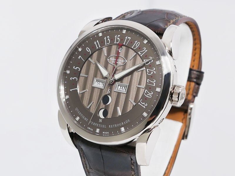 Parmigiani Fleurier Tonda Centum Retrograde Perpetual Calendar PFH227-1201300-HA1241 18k White Gold "Technically Rare" Retail $71,900 NIB/New 