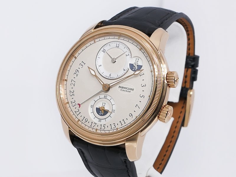 Parmigiani Fleurier Toric Hemispheres Retrograde GMT/Dual Time Zone PFC493-1002400-ha1442 18k Rose Gold Retail $31,800 NIB/New