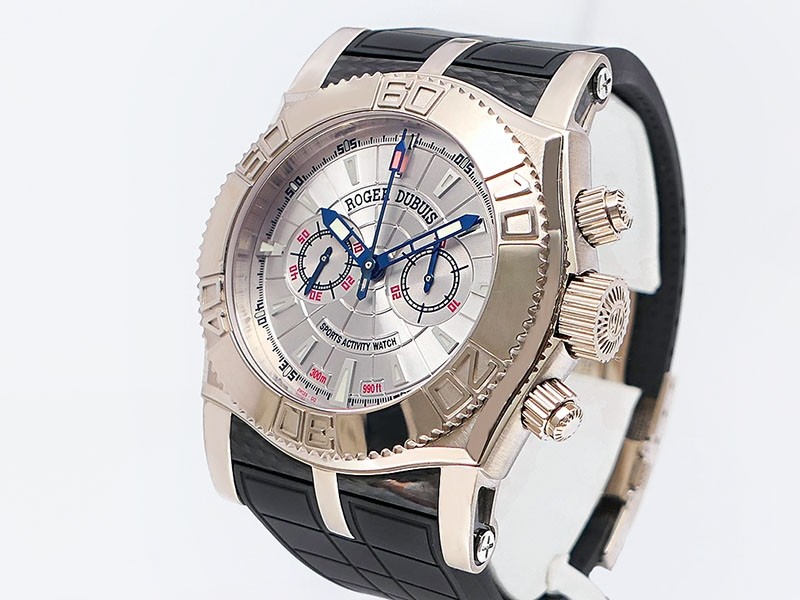 Roger Dubuis Easy Diver Chronograph Lemania SE46.56.0.12.53 18k White Gold "Sports Activity" LTD 28pc Retail $39,800