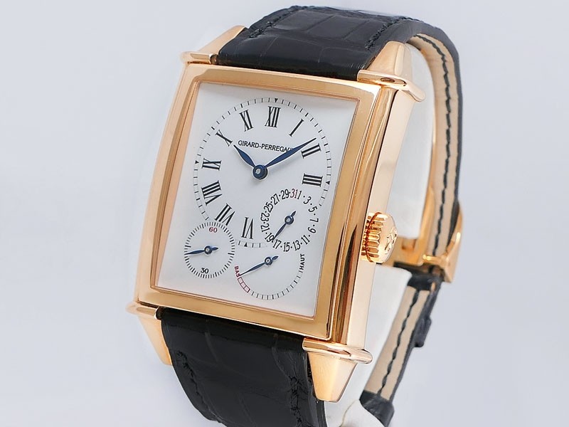 Girard Perregaux Vintage 1945 XXL Off Center Hours/Minutes Power Reserve 25845 52 741 BA6A 18k Rose Gold Retail $ 37,400