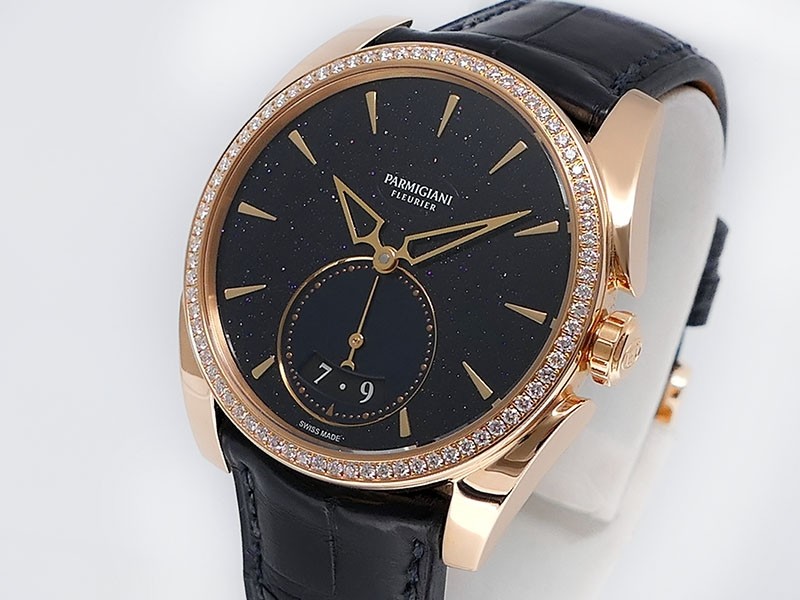 Parmigiani Fleurier Tonda Metropolitaine Agenda Galaxy Ladies PFC273-1062500-HA3121 18k Rose Gold Diamonds Retail $40,600 