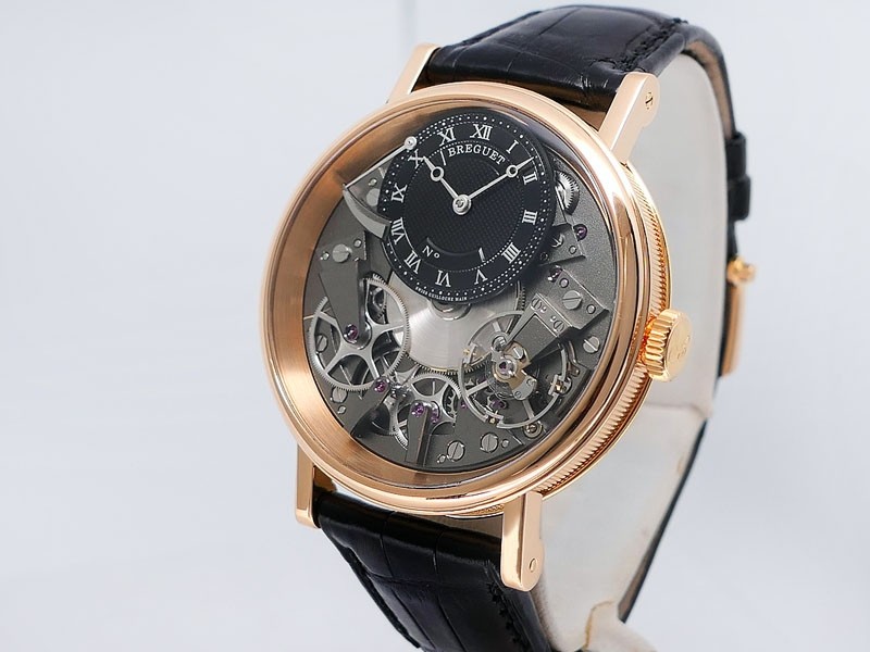 Breguet La Tradition Power Reserve 7057BR/G9/9W6 18k Rose Gold Skeleton/Open worked Retail $32,400