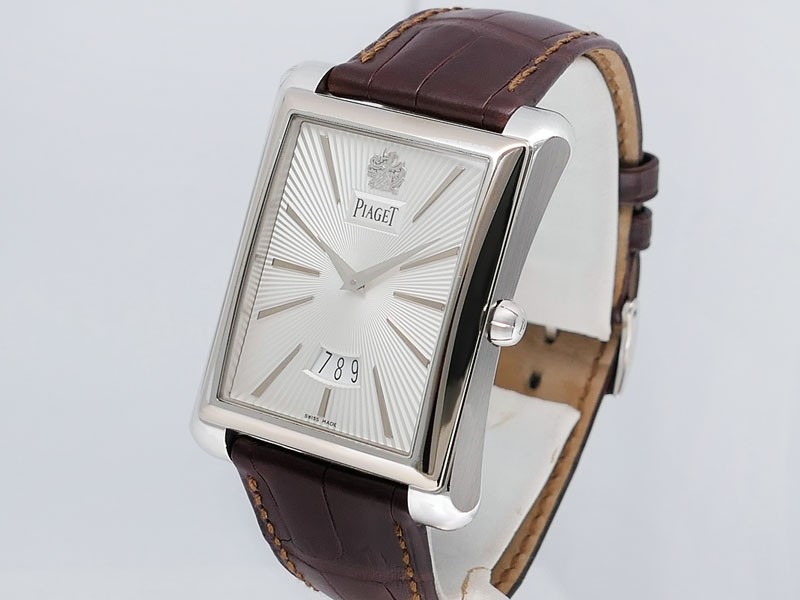 Piaget Emperador Date "Black Tie" G0A32120 18k White Gold Retail $20,900