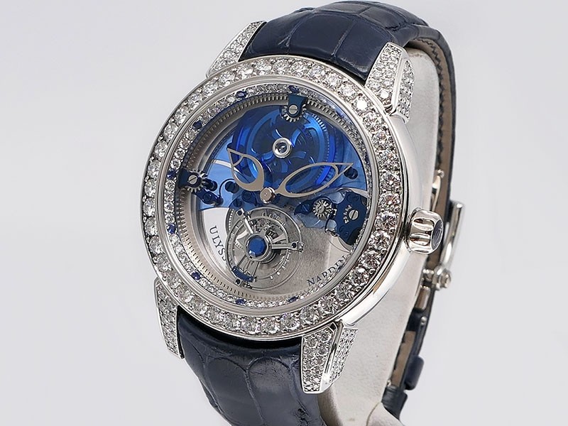 Ulysse Nardin Royal Blue Mystery Tourbillon 799-93 Platinum/Diamonds LTD 99pc Retail $316,200 