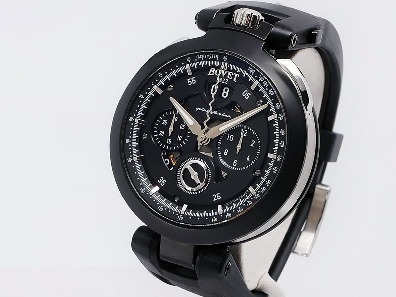 Bovet 1822 Fleurier Pininfarina Cambiano Chronograph CHPIN002 Stainless steel/DLC Especial Edition 45mm $24,750
