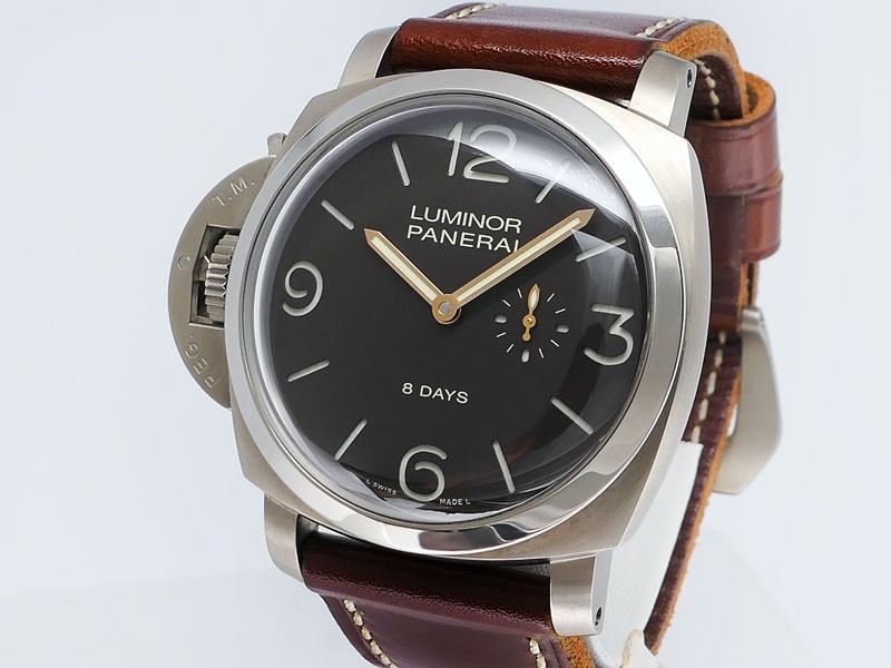 Panerai Luminor 1950 Left-Handed 8 days 'Destro' PAM00368 Titanio LTD 1000pc 47mm Retail $15,745