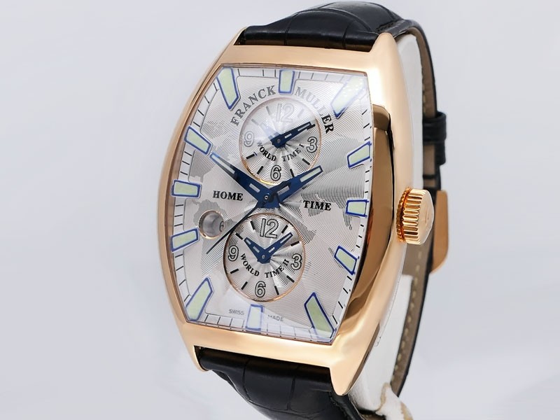 Franck Muller Cintree Curvex Master Banker World Timer 8880 MB SC DT IND 5N 18k Rose Gold Retail $35,200 