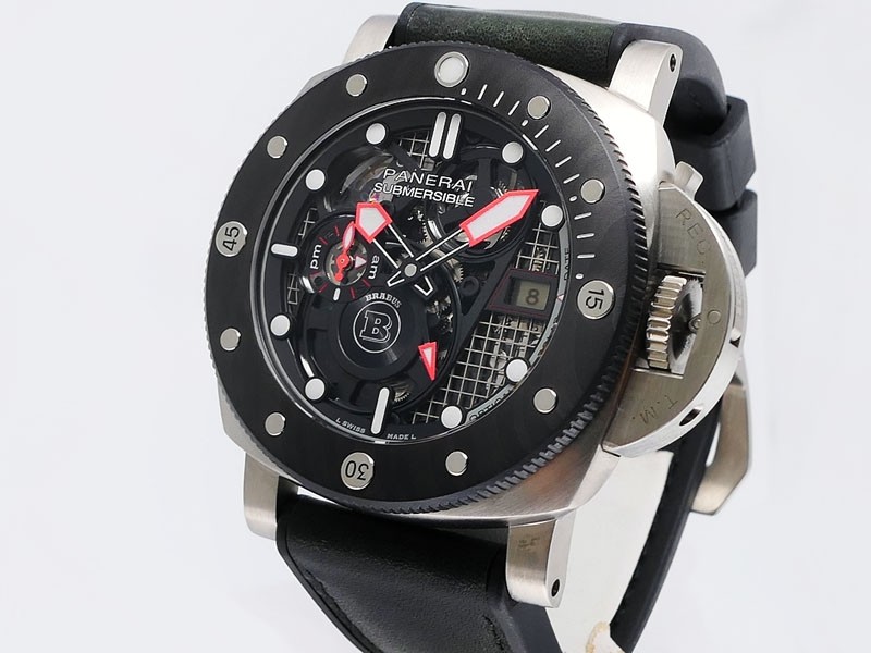 Panerai Submersible Brabus S eTitanio PAM01403 3Days Titanium LTD 177pc Retail $51,000