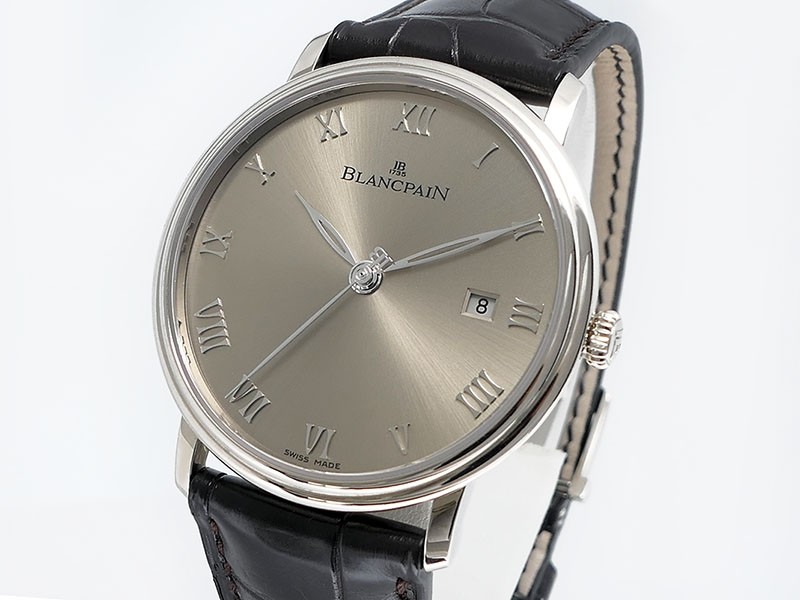 Blancpain Villeret Ultra Slim 6651-1504-55B 18k White Gold Retail $22,100