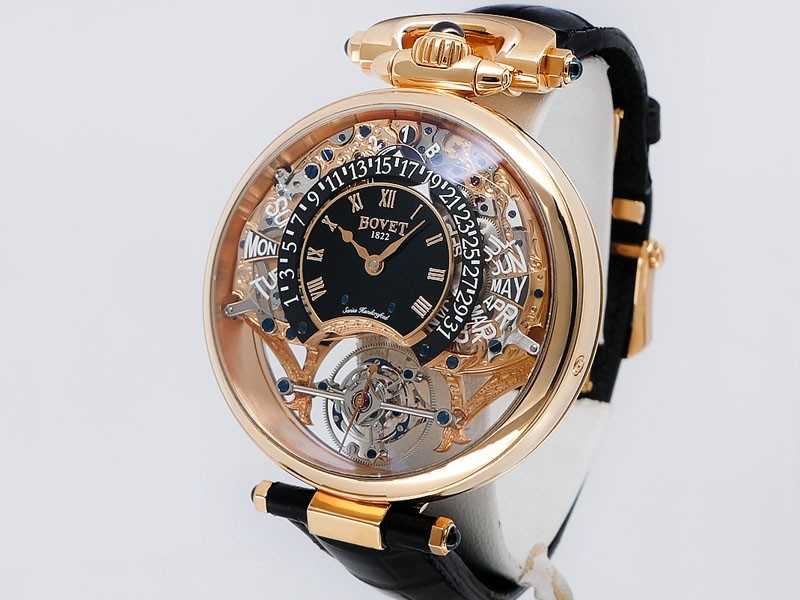 Bovet Virtuoso III Tourbillon AIQPR003-15 18k Rose Gold LTD39pc Retail $390k