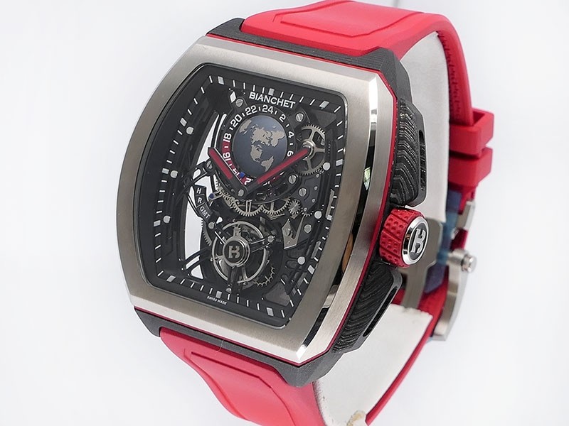 Bianchet B 1.618 Flying Tourbillon Sport GMT Hybrid HBRFTSG4 Titanium/Carbon LTD Retail $93,500 New