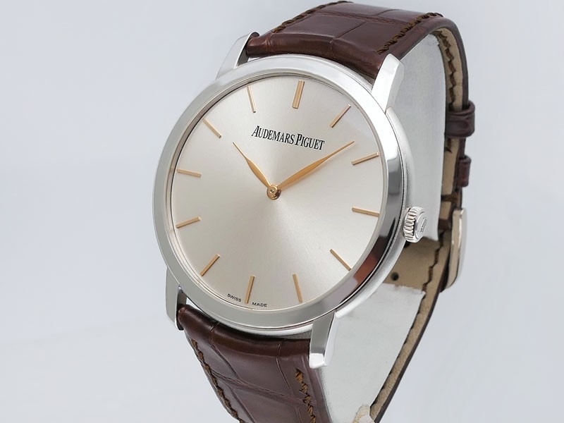 Audemars Piguet Jules Audemars Ultra-Thin 15180BC.00.A002CR.01 18k White Gold Retail $28,100