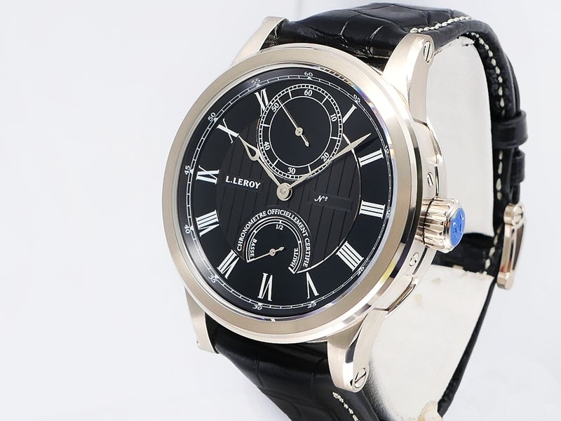L. Leroy Marine Chronometre De Pont Automatique LL200/2 18k White Gold Rare Retail $31,800 Unworn 