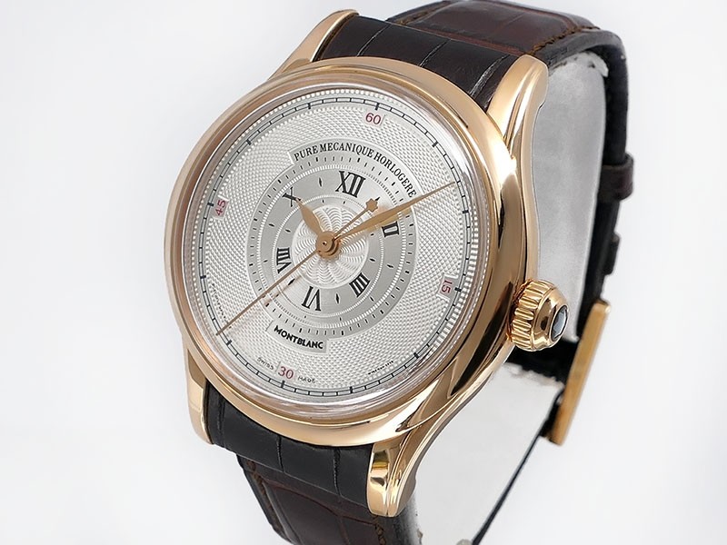 Montblanc Villeret 1858 103837 Les Secondes au Centre Retour-à-Zéro 18k Rose Gold LTD58 pc Jubilee Edition Retail $50,000