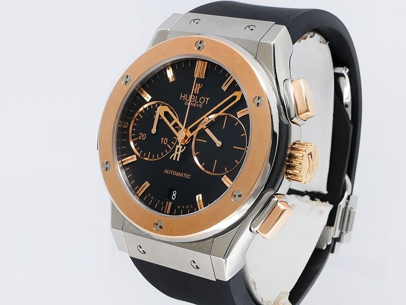 Hublot Classic Fusion King Gold Chronograph 521.NO.1180.RX Titanium & 18k King Gold Retail $15,100 