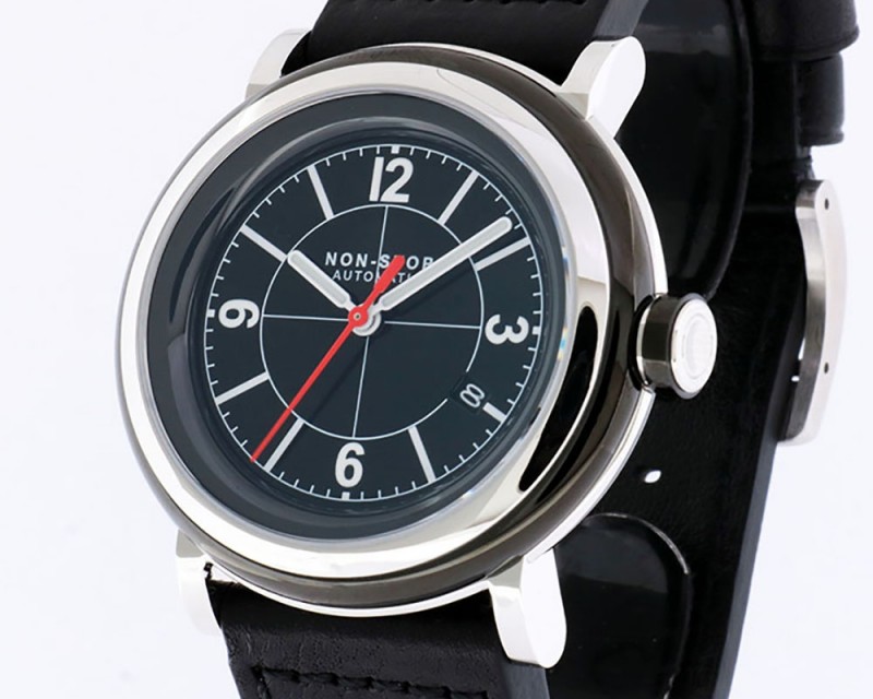 NON-STOP WATCHES DESIGNED IN LOS ANGELES, CIRCLE BLACK BLACK RED BBWR T5 SURGICAL TITANIUM/STAINLESS STEEL RETAIL $1,800 NEW TWO YEAR WARRANTY