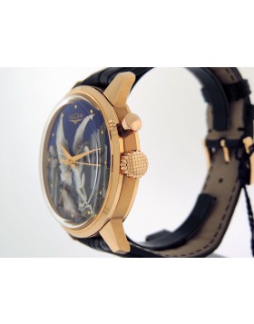 Vulcain Cloisonné Pegasus 200550.318L Limited 18 piece Edition 18k Rose Gold  50s Prsidents Watch
