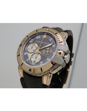 Harry Winston Ocean Diver Project Z2 Chronograph 410/MCA44RZ.CA 18k Rose Gold/Zalium Retail $45,700 with Warranty