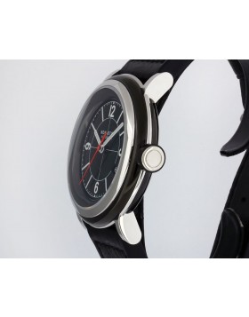 NON-STOP WATCHES DESIGNED IN LOS ANGELES, CIRCLE BLACK BLACK RED BBWR T5 SURGICAL TITANIUM/STAINLESS STEEL RETAIL $1,800 NEW TWO YEAR WARRANTY
