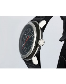 NON-STOP WATCHES DESIGNED IN LOS ANGELES, CIRCLE BLACK Black SILVER Red BBSR T5 SURGICAL TITANIUM/STAINLESS STEEL RETAIL $1,800 NEW TWO YEAR WARRANTY 