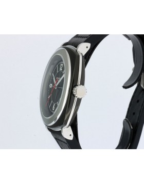 NON-STOP WATCHES DESIGNED IN LOS ANGELES, CUSHION BLACK BLACK RED BBWR T5 SURGICAL TITANIUM CASE/ STEEL BEZEL 46MM RETAIL $1,800 NEW TWO YEAR WARRANTY