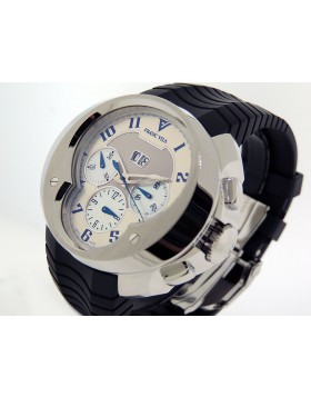 Franc Vila Chronograph Big Date FVa8ch Limited 88 piece Edition Silver w/ Blue Accent  Dial  Retail $22,000