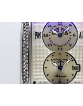 Raymond Weil Don Giovanni Cosi Dual Time/Diamonds 2888-SLA-65001 Stainless Steel Retail $9,995