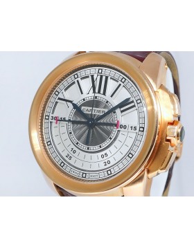 Cartier Calibre De Cartier Chronograph W7100004 or 3242 18k Rose Gold Retail $47,900