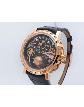 DeWitt Academia Hour Planet GMT Black Tie Edition AC.GMT.003 18k Rose Gold Limited to 25pc Retail $150,000 NIB (