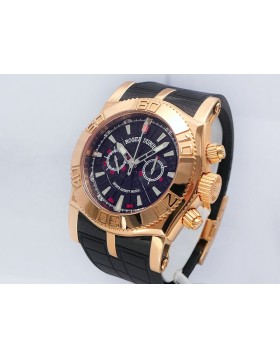 Roger Dubuis Easy Diver Chronograph Lemania SE46 56 5 12.53 18k Rose Gold "Sports Activity" LTD 28p Retail $45,000 