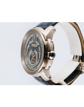 Cartier Calibre de Cartier Flying Tourbillon W7100003 18k White Gold Retail $122,000