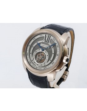 Cartier Calibre de Cartier Flying Tourbillon W7100003 18k White Gold Retail $122,000