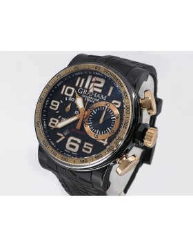Graham Silverstone Stowe Racing 2BLDZ-B12A 18k Rose Gold/Black PVD Retail $14,200 