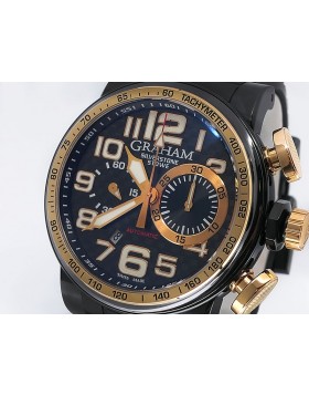 Graham Silverstone Stowe Racing 2BLDZ-B12A 18k Rose Gold/Black PVD Retail $14,200 