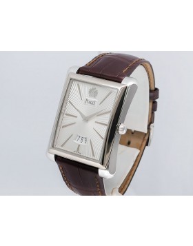 Piaget Emperador Date "Black Tie" G0A32120 18k White Gold Retail $20,900