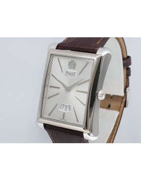 Piaget Emperador Date "Black Tie" G0A32120 18k White Gold Retail $20,900