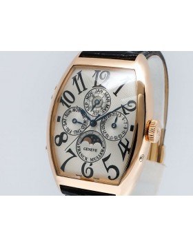Frank Muller Casablanca Perpetual Calendar Moonphase 6850 QP 18k Rose Gold Retail $51,800