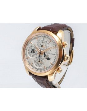 Carl F. Bucherer Manero Chronograph Perpetual Calendar 00.10906.03.13.01 18k Rose Gold LTD100p Retail $52,600