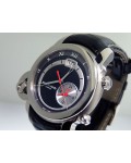 Michael Jordi Single Equinox Silver Eye Dual Time White Gold