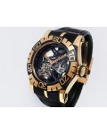 Roger Dubuis Skeleton Easy Diver Tourbillon SED48-02SQ-51-00/09000/B1 18k Rose Gold LTD 88pc Retail $138,900 